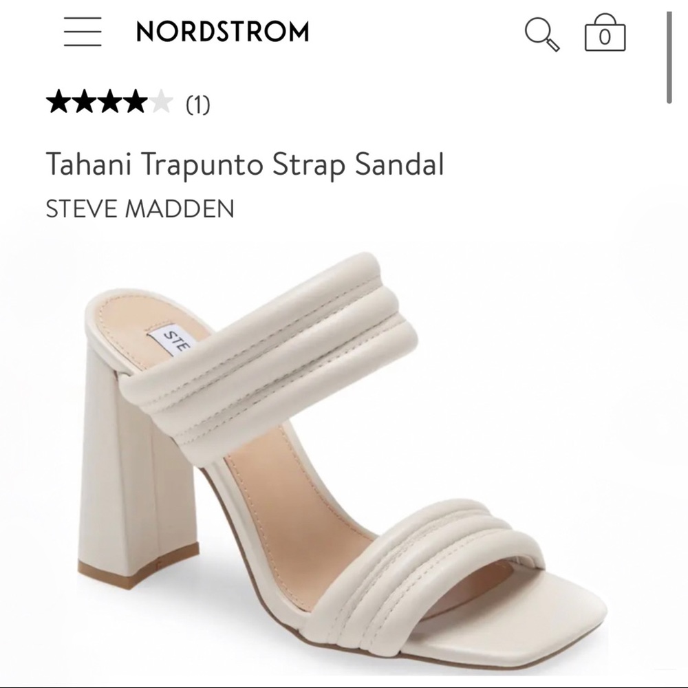 Steve Madden quilted heeled sandal